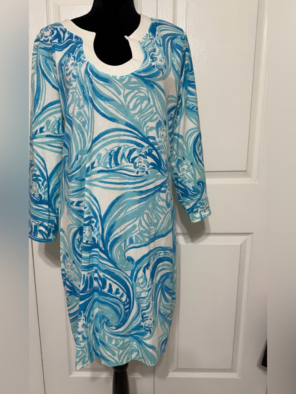 NWT Lilly Pulitzer Marlina dress Sea Ruffles size XL